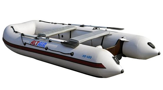 Лодка ALTAIR HDS-400 комби, светло/темно-серый