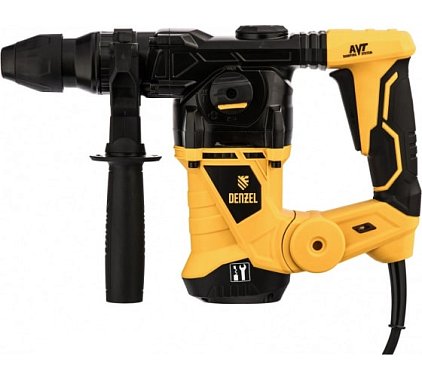 Перфоратор Denzel RHV-1250-30, SDS-plus, 1250 Вт, 5 Дж, 3 плюс 1 реж.