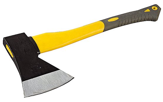 Топор STAYER кованый с двухкомпонентной стеклопластиковой рукояткой, 1,0кг