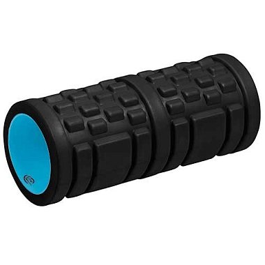 Ролик массажный 33*14 см 6500LW черный / голубой