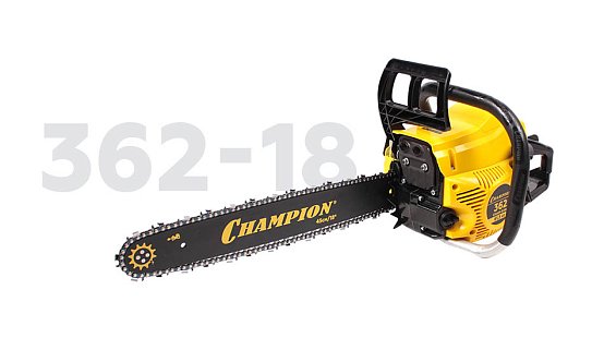 Бензопила CHAMPION 362-18" 0,325-1,5-72 (2,6кВт 61,5см³ легкий старт 5,2кг)