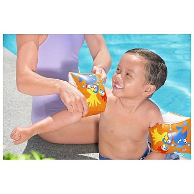 Нарукавники надувные 25х15см Дружелюбная рыбка