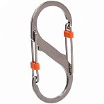 Карабин S-образный с двумя защёлками 8,6см