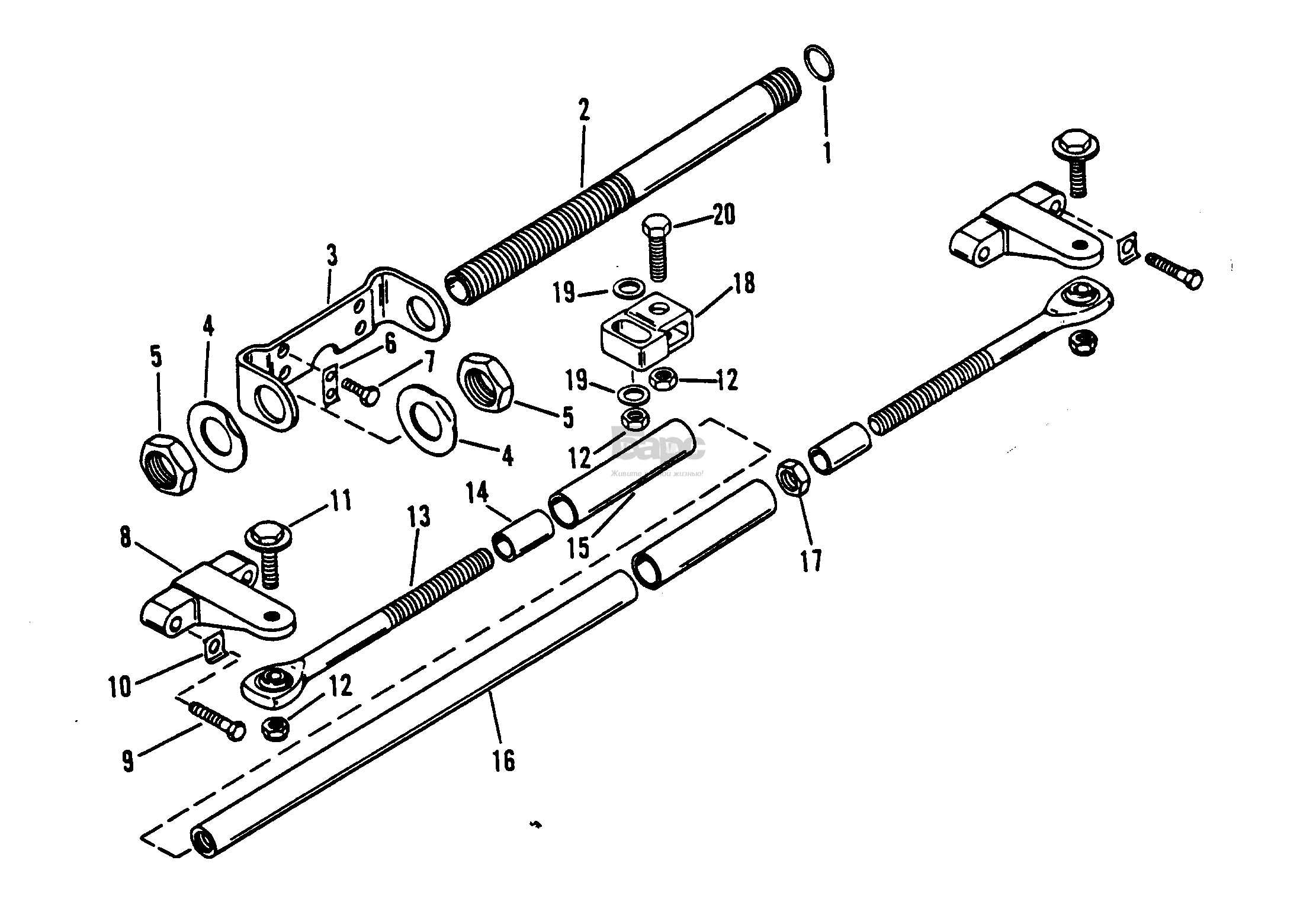 DUAL ENGINE EXTENSION KIT (COUNTER ROTATION DESIGN II)