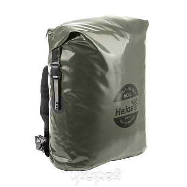 Герморюкзак 60 л (ПВХ, хаки/черный)Helios