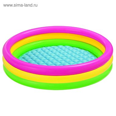 Бассейн Радуга 3 кольца 1,14х0,25м от 2 лет INTEX 