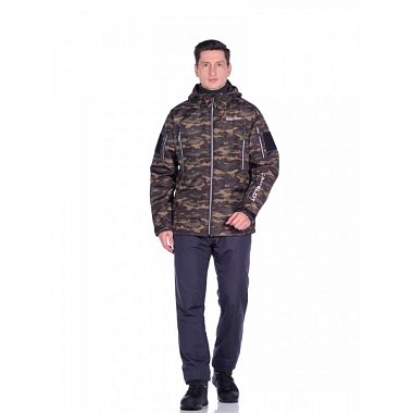 Куртка демисезонная Камелот цвет Милитари ткань Softshell Нuntsman