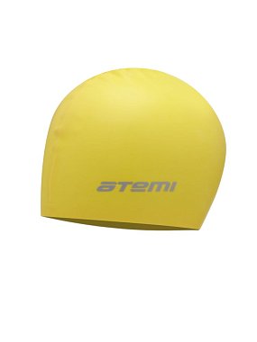 Шапочка для плавания Atemi, силикон, желтый SC107