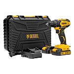 Дрель аккумуляторная Denzel CDQ-20, Li-Ion, (20В, 40Нм, 2акк., 2Ач, 3кг)