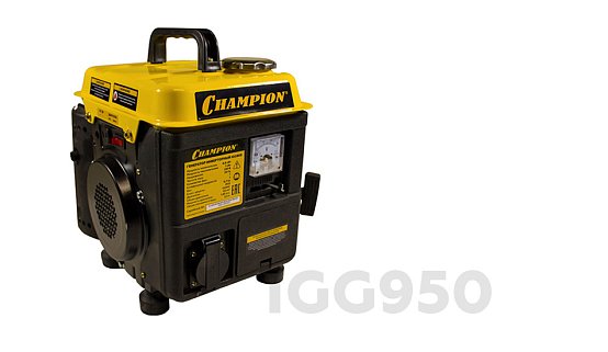 Генератор Champion IGG950 (0,8/0,9кВт 1,86лс 2,2л 11,7кг 12V)