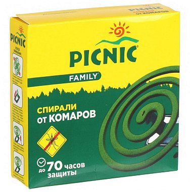Спирали от комаров 10 шт Picnic Family 