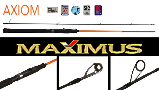 Удилище спиннинговое Maximus AXIOM 27H (2,7м / 15-55г)