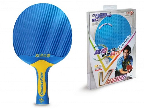 Ракетка н/т Double Fish V1 series plastik (blue)