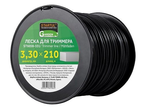 Леска 3.3 мм STARTUL GARDEN (круг) 230м (1м.)