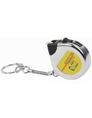 Рулетка-брелок STAYER "STANDARD" "MINI", цвет хромовый, 1мх6мм